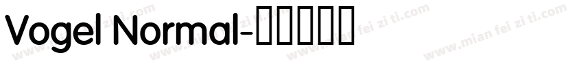 Vogel Normal字体转换